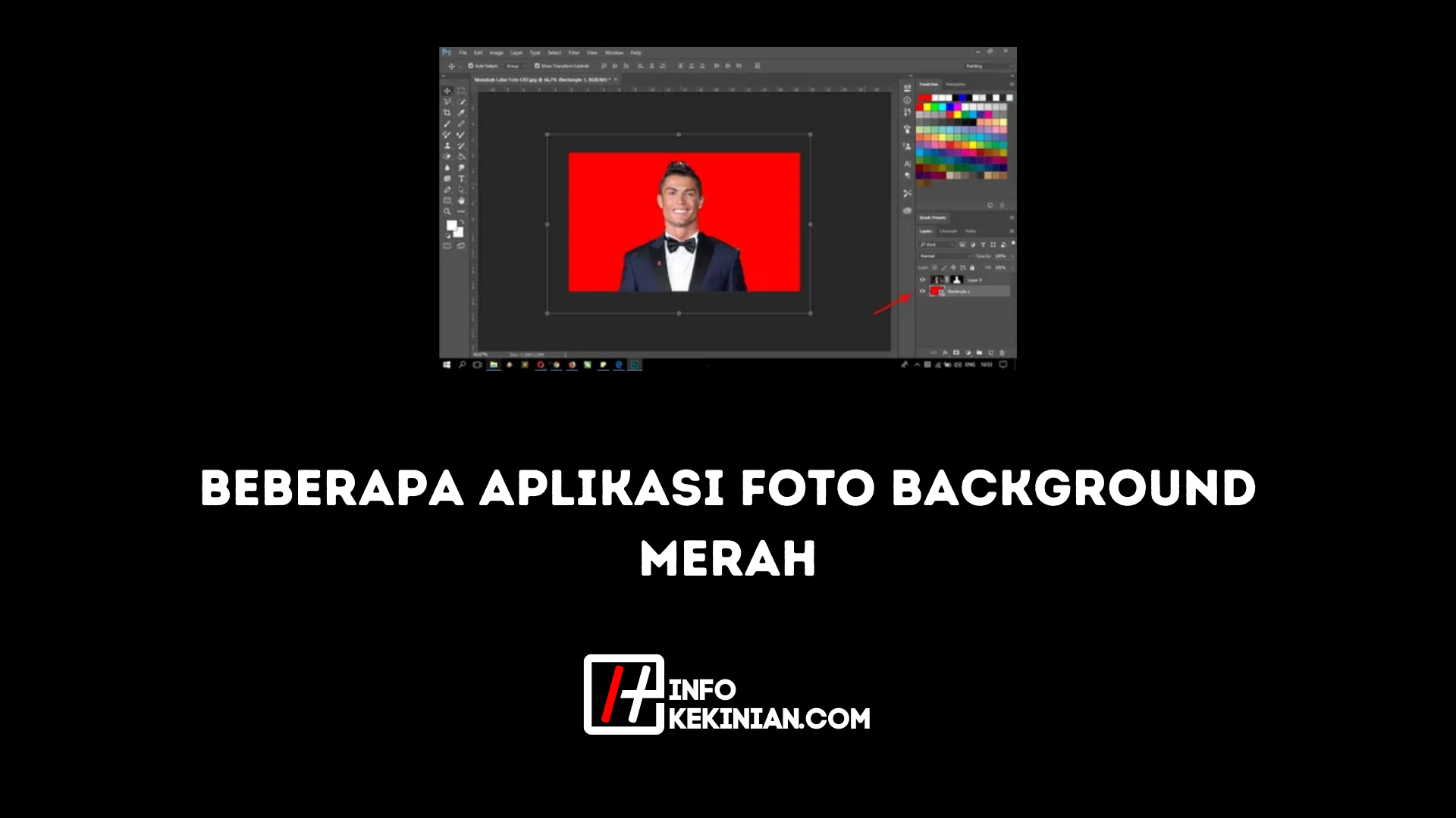 Beberapa aplikasi foto background merah