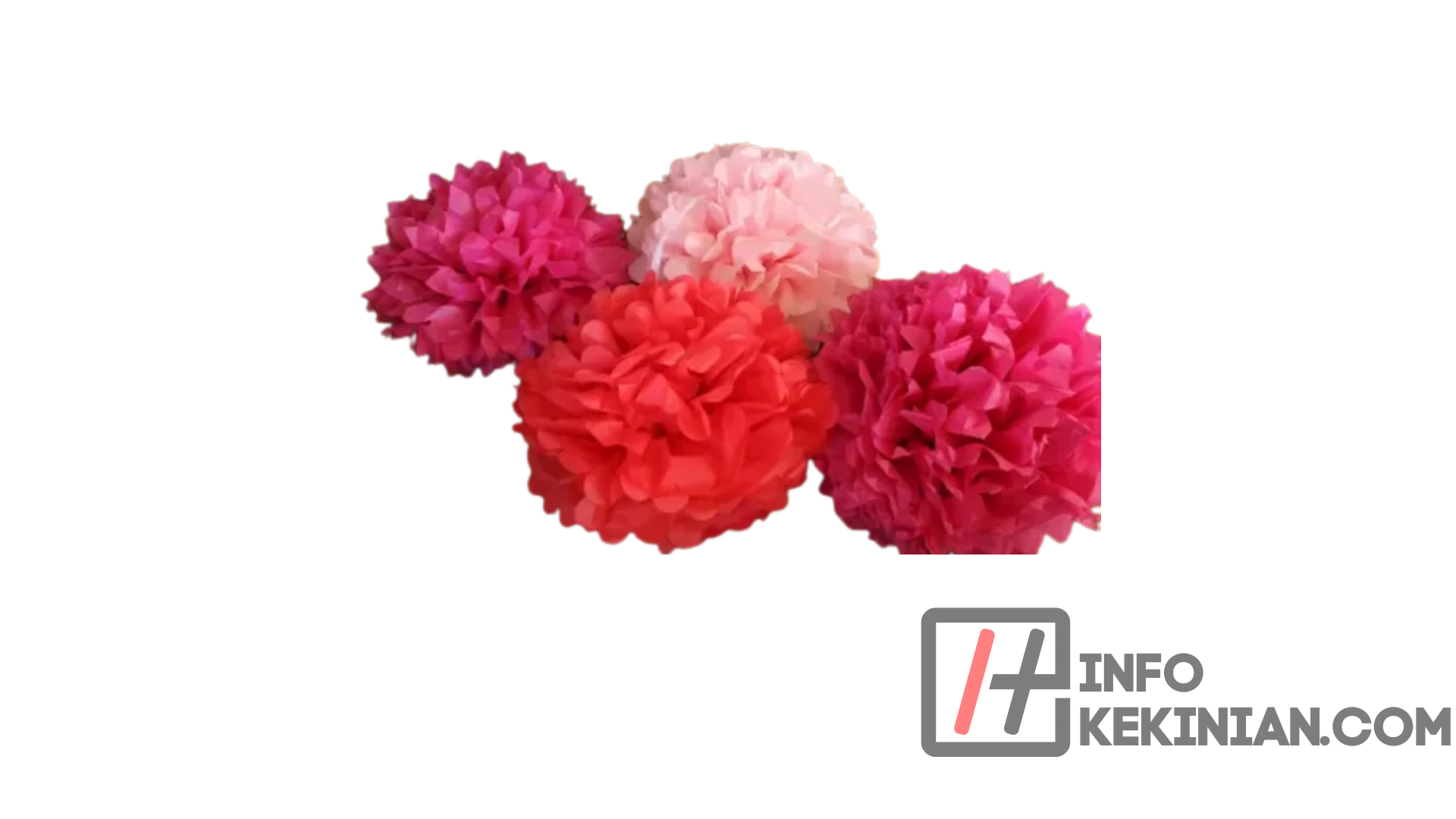 Bunga Pompom Dari Kertas Krep