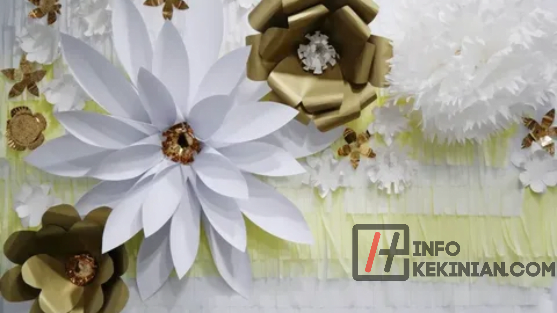 Membuat Bunga Dari Bahan Kertas Kado