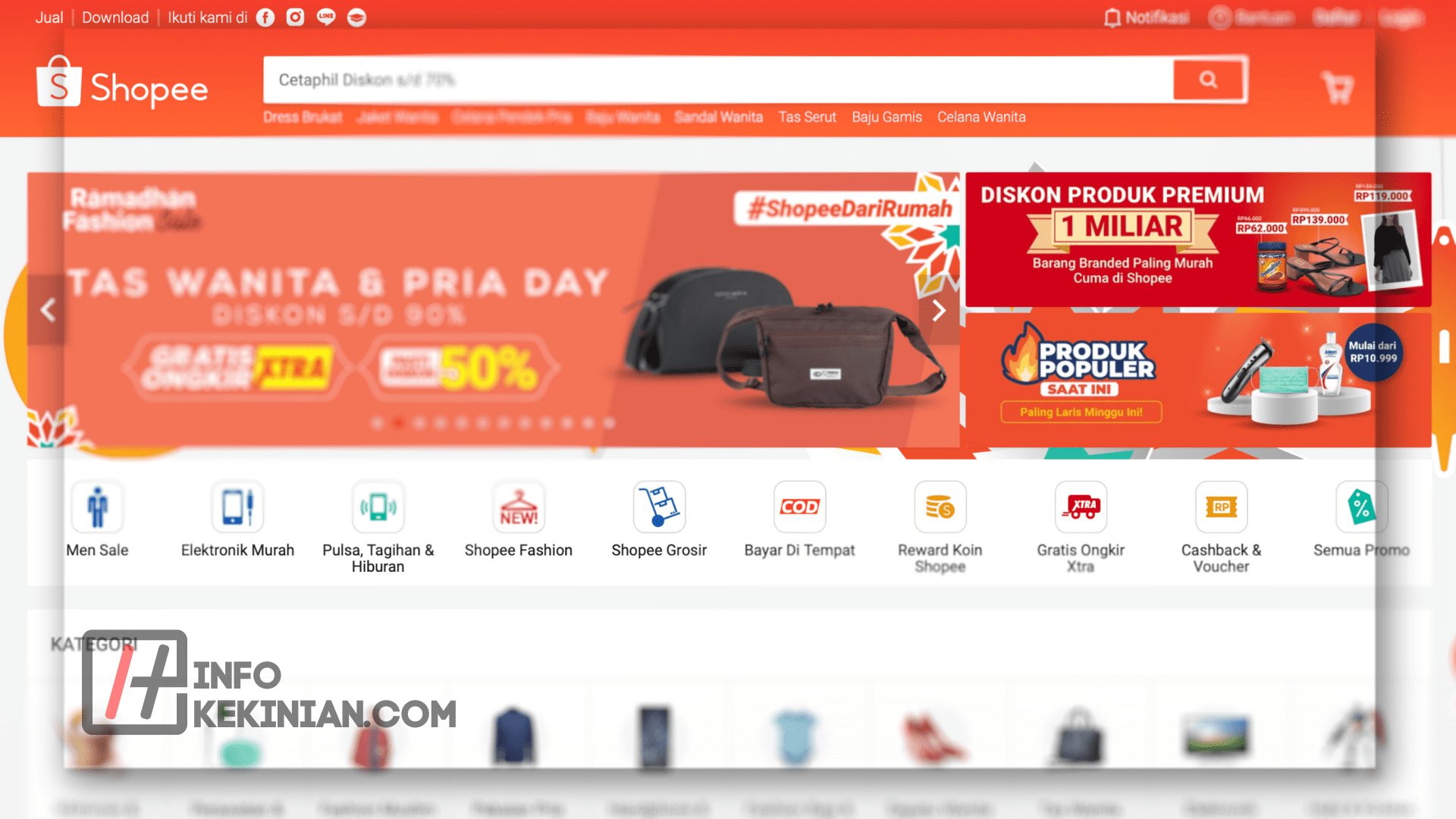 Apakah Shopee bisa di Gunakan di PC