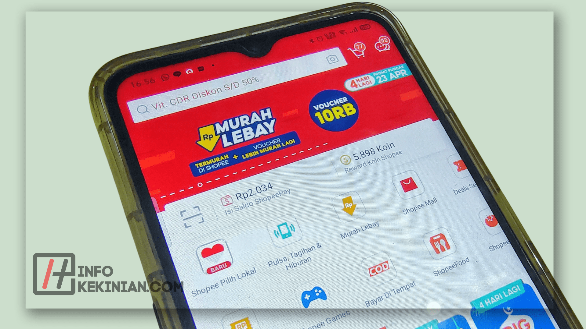 Fitur dari Aplikasi Shopee 