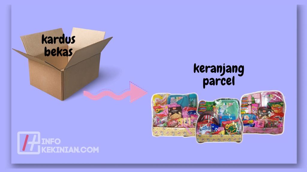 Keranjang dari Kardus Bekas