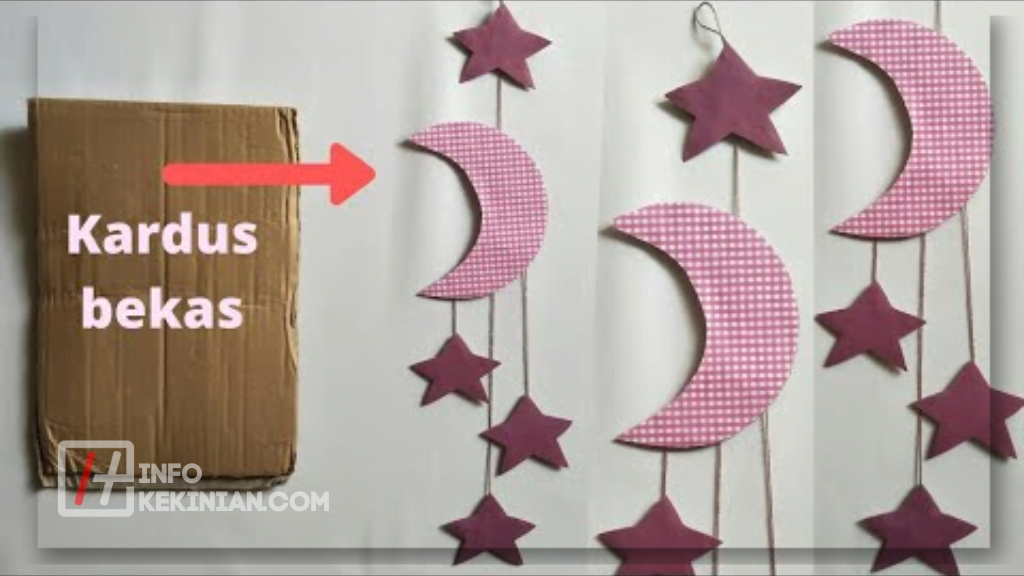 Pajangan Dinding dari Kardus Bekas