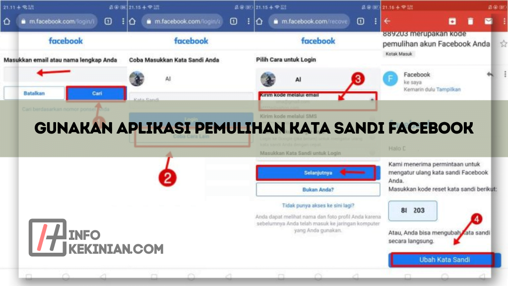 Gunakan Aplikasi Pemulihan Kata Sandi Facebook