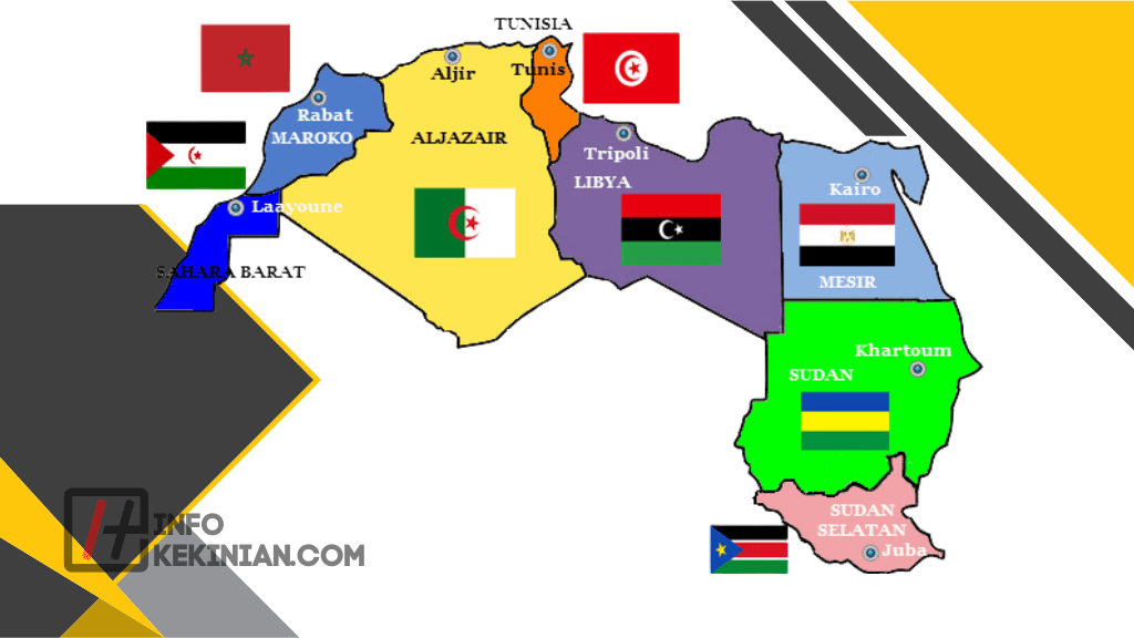 Daftar 7 Negara di Afrika Utara Beserta Ibukotanya, Wajib Diketahui! 1 Daftar Negara di Afrika Utara